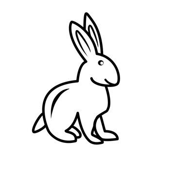 rabbit line icon