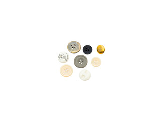 Buttons isolated on white background