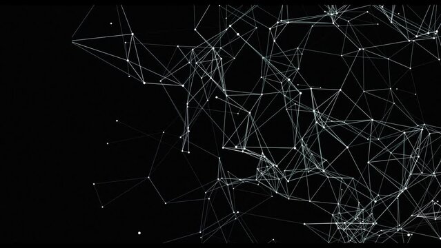 plexus spider on the web is the best.  Loop of Plexus Structural Data Network Connection of Information.4k	