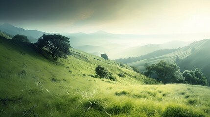 landscape in the morning