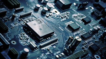 electronic circuit board with processor generative ai