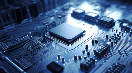 electronic circuit board with processor generative ai