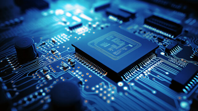 electronic circuit board with processor generative ai