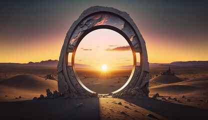 Cool portal which leads to other universe sunset image manipulation pt:2