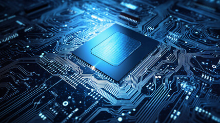 Fototapeta premium computer circuit board generative ai