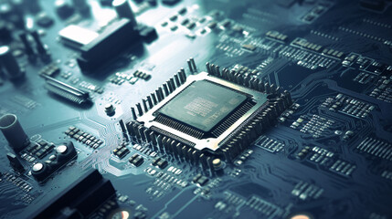 Fototapeta premium computer circuit board generative ai