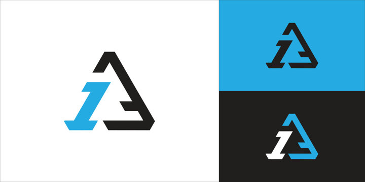 Initial letter A1 vector logo design concept.