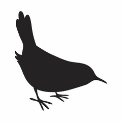 silhouette of a bird  a clip art simple design , Abstract, logo, line logo, icon, vector design. symbol logo, concept for design. 