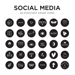 Trendy and modern celestial, supernatural, mystic, highlight icon set.	graphics isolated vector template. Minimalistic and modern large set of highlights Covers. Abstract patterns and stamps