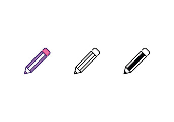 Pencil icon vector stock.