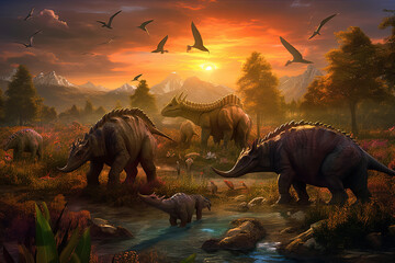 dinosaurs in the desert © justagirl