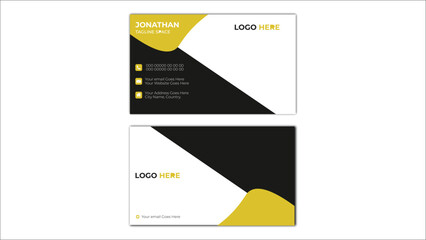 business card design creative modern 
name and double-sided template. Horizontal vector illustration, 
Portrait and landscape orientation. Simple and clean business
card. 