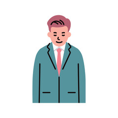 人物_ビジネス03_男性_上半身_お辞儀