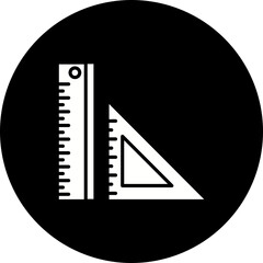Ruler Glyph Inverted Icon
