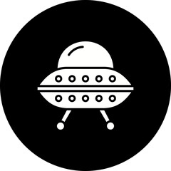 Sci Fi Glyph Inverted Icon