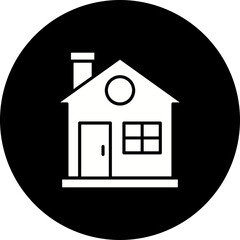 Home Glyph Inverted Icon