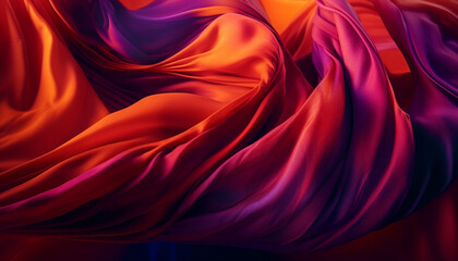 Fototapeta na wymiar Smooth silky purple flame waves of elegance generated by AI