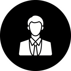 Manager Glyph Inverted Icon