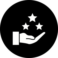 Rating Glyph Inverted Icon