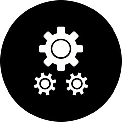 Settings Glyph Inverted Icon