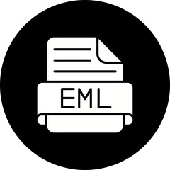 Eml Glyph Inverted Icon