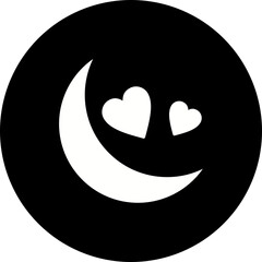 Moon Glyph Inverted Icon