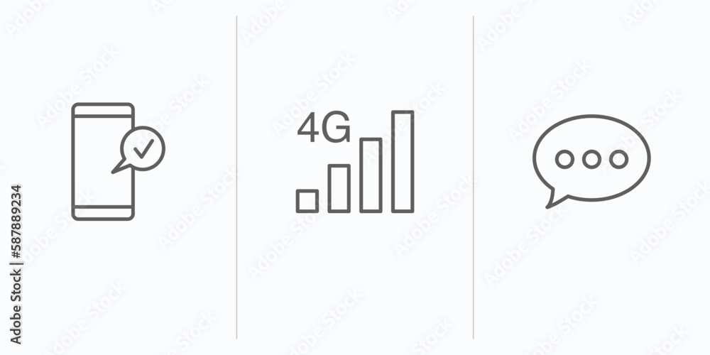 Poster outline icons set. thin line icons such as , vector. linear icon sheet can be used web and