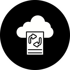 Backup File Glyph Inverted Icon