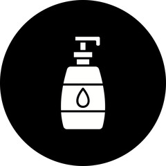 Soap Bottle Glyph Inverted Icon