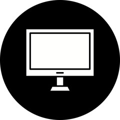 Monitor Glyph Inverted Icon