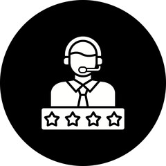 Rating Glyph Inverted Icon