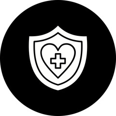 Obraz premium Healthcare Glyph Inverted Icon