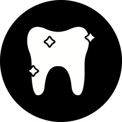 Teeth Glyph Inverted Icon