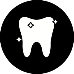 Tooth Glyph Inverted Icon