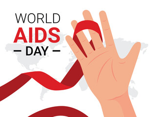 World aids day background 