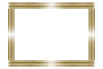 Obraz premium 四角の金色のフレーム壁紙素材(透過)
