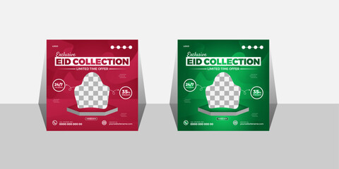  Brand new exclusive bag collection sale Eid Special Discount social media post banner template
