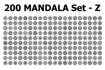 various mandala collections - 200 set yoga pattern