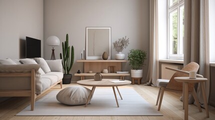 This minimalist office space features a generative design that combines simplicity with elegance. The clean lines, neutral colors, and uncluttered surfaces create a calming and productive environment 