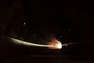 light in tunnel