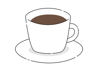 シンプルなホットコーヒー