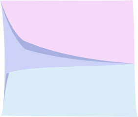 Paper sticker note peeling adhesive.