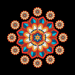 mandala abstract floral background