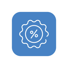 Discount icon vector stock.