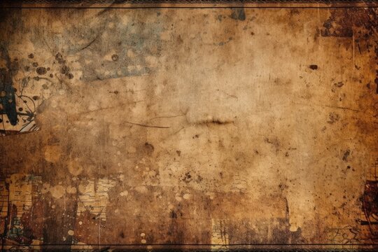 grungy black-bordered background with a distressed texture. Generative AI