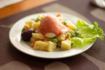 Comida peruana de un restaurante