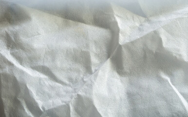 Close up, white paper texture from biodegradable grocery bags. Save the environment, save the world.
