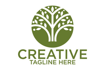 creative leaf and olive oil logo design icon