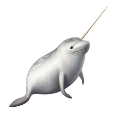 narwhal isolated on white