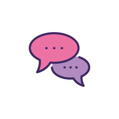 Chat icon vector stock.